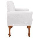 Ver imagem 4 de Poltrona Decorativa Resistente Sala Athena - Suede Branco