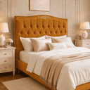Ver imagem 1 de Cabeceira Cama Casal King Greta 195cm Estofada Bouclê Moscow Design Clássico