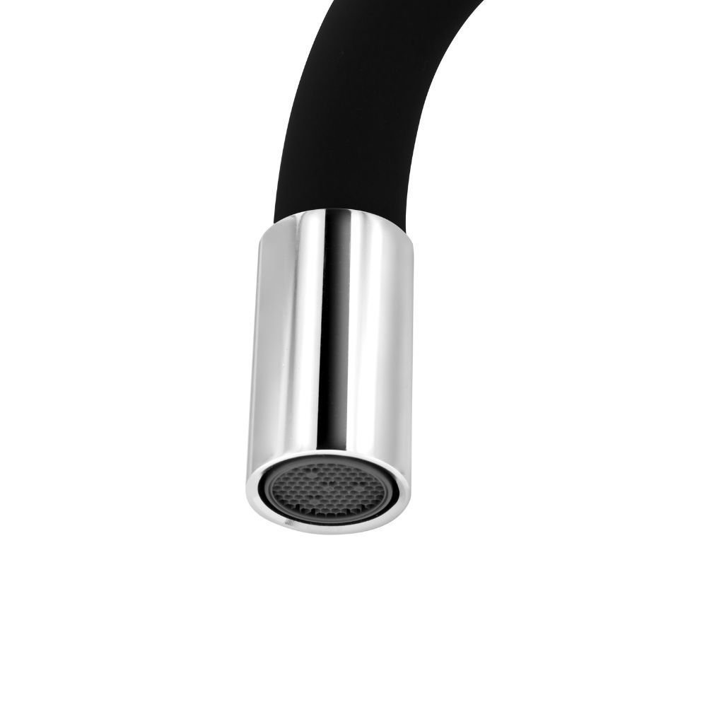 Torneira Misturador Gourmet Flexível Black Cozinha Parede - 4