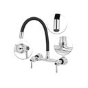 Ver imagem 2 de Torneira Misturador Gourmet Flexível Black Cozinha Parede