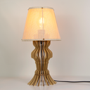 Ver imagem 3 de Abajur Luminária Mesa Madeira Mdf Sala Quarto Mesa de Cabeceira Cor:marfim