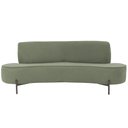 Ver imagem 2 de Sofá Orgânico 02 Lugares 150cm Argos Pés Titânio Linho Verde - Casaepoltrona