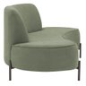 Sofá Orgânico 02 Lugares 150cm Argos Pés Titânio Linho Verde - Casaepoltrona - 3