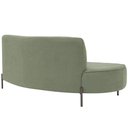 Ver imagem 4 de Sofá Orgânico 02 Lugares 150cm Argos Pés Titânio Linho Verde - Casaepoltrona