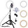 Kit Iluminador Luz Ring Light Youtuber 6 16cm + Tripé - 1