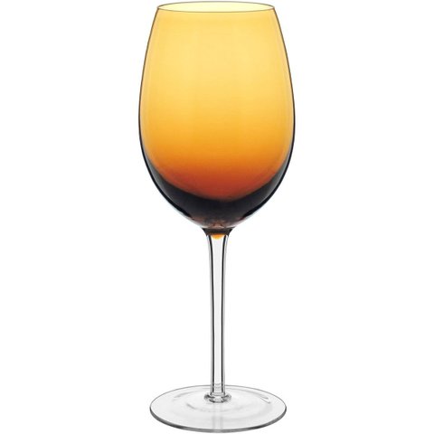 Jogo 2 Peças Taça de Vidro 480ml Âmbar 22x8x8cm Vinho Água Espumante Champagne