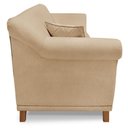 Ver imagem 3 de Poltrona Decorativa Retro Polo com Almofada Linho Dourado Ezz Dourado