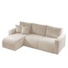 Sofá Living de 90cm com Braço + 90cm sem Braço Mais Chaise Lado Esquerdo Meu Sofá Online - 3