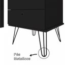 Ver imagem 7 de Kit Escrivaninha Mesa Escritório com Regulagem Estilo Plus 2 Gavetas 143,5cm com Prateleira Suspensa Preto/Freijó Artany