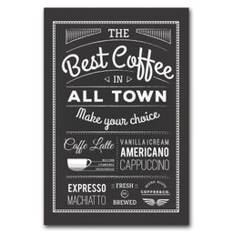 Placa Decorativa MDF Vintage Café 30x40 - 2