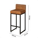 Ver mais imagens de Banqueta Alta para Cozinha Laura Corino Bege Base de Ferro Industrial