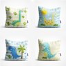 Almofada Dinossauro Baby Kit com 4un 35x35cm - 1