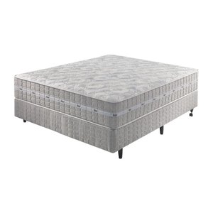Cama Box + Colchão Casal Molas Ensacadas Alabama 138x188x61cm