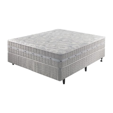Cama Box + Colchão Casal Molas Ensacadas Alabama 138x188x61cm