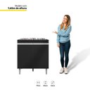 Ver imagem 5 de Cozinha 03pçs Aéreo 120cm Balcão Pia e Cooktop Preto