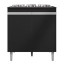 Ver imagem 7 de Cozinha 03pçs Aéreo 120cm Balcão Pia e Cooktop Preto