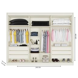 Guarda Roupa Argos 6 Portas Mdf - Mademarcs - 5