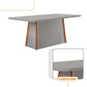 Ver imagem 3 de Mesa de Jantar Diane 180cm Tampo Mdf Vidro Canto Copo e 6 Cadeiras Melissa