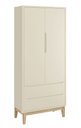 Ver imagem 1 de Guarda-Roupa Retrô 2 Portas Classic New Fosco com Natural - Reller