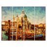 Placa Painel Decorativa em MDF Foto Barco Europa Kit 4 Placas - 3