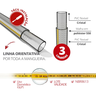 Mangueira para Gás de Cozinha Bitola 3/8'' Espessura 4mm Comprimento 1,2 Metros Durín - 3
