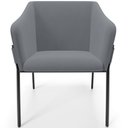 Ver imagem 3 de Kit 4 Cadeiras para Sala de Jantar Estar Living Olívia L02 Suede Cinza - Lyam Decor