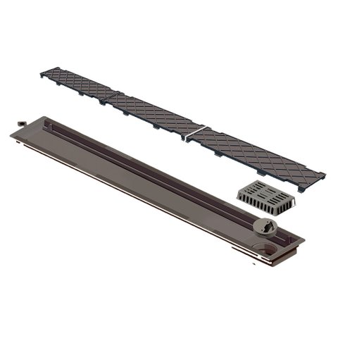 Ralo Linear Oculto Novii em Pvc Seco 75cm - Ralo Linear
