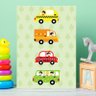 Kit Placa Decorativa MDF Infantil Carros na Cidade 4un 30x40 - 4