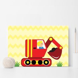 Kit Placa Decorativa MDF Infantil Carros na Cidade 4un 30x40 - 5