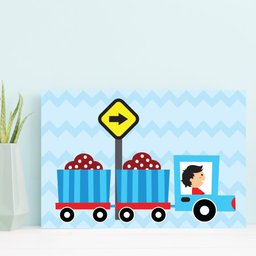 Kit Placa Decorativa MDF Infantil Carros na Cidade 4un 30x40 - 6
