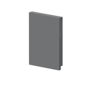 Ver imagem 1 de Rodapé Poliestireno 15cm Liso Cinza 50015cz Arquitech