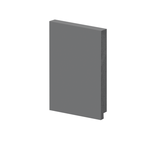 Rodapé Poliestireno 15cm Liso Cinza 50015cz Arquitech