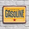 Placa Decorativa Vintage Carros Posto Gasoline 30x40cm - 1