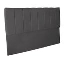 Ver imagem 3 de Cabeceira Casal Queen Estofada para Cama Box Dália Suede Cinza