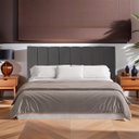 Ver imagem 2 de Cabeceira Casal Queen Estofada para Cama Box Dália Suede Cinza