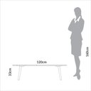 Ver imagem 4 de Mesa de Centro Orgânica 120cm com Pés de Madeira Off White/ Freijó - Dalla Costa