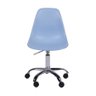 Cadeira Charles Eames Dkr Pp Base Rodizio:azul Claro - 2
