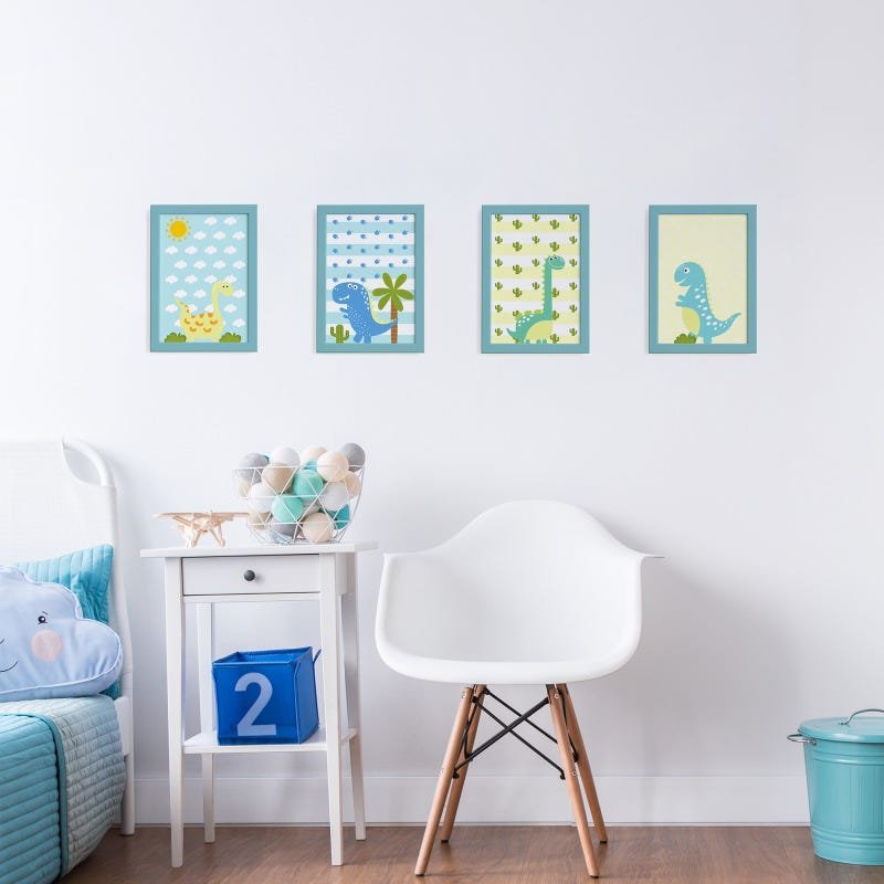 Quadros Decorativos Quarto Infantil Dinossauro Baby