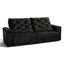Ver imagem 5 de Sofá com Chaise Sirius 2 Lugares Retrátil e Reclinável 290cm Preto