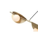 Ver imagem 3 de Pendente Cacau Dourado 98,5cm 3xg9 75w - Bella - Hl010