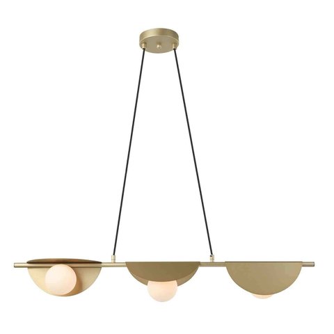 Pendente Cacau Dourado  98,5cm 3xg9 75w - Bella - Hl010