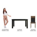 Ver imagem 7 de Conjunto Sala de Jantar Havana Mesa com 4 Cadeiras Preto