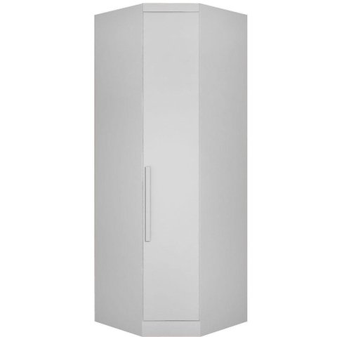 Modulo Canto Obliquo Para Guarda-roupa Com 01 Porta Branco