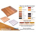 Ver imagem 5 de Deck de Madeira Modular 30x30 Cm Réguas 7 Cm Neonx com Pintura:osmocolor Branco Neve