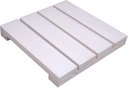 Ver imagem 1 de Deck de Madeira Modular 30x30 Cm Réguas 7 Cm Neonx com Pintura:osmocolor Branco Neve