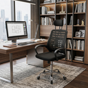 Ver imagem 1 de Cadeira Escritório Diretor Tela Mesh com Apoio para Nuca + E-book