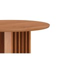 Ver imagem 5 de Mesa P/ Cozinha Ariela C/ Tampo Madeirado Redondo 109x109cm Cinamomo - Cimol