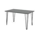 Ver imagem 2 de Mesa Industrial 128cm x 75cm Hairpin Legs Cinza/Tessila