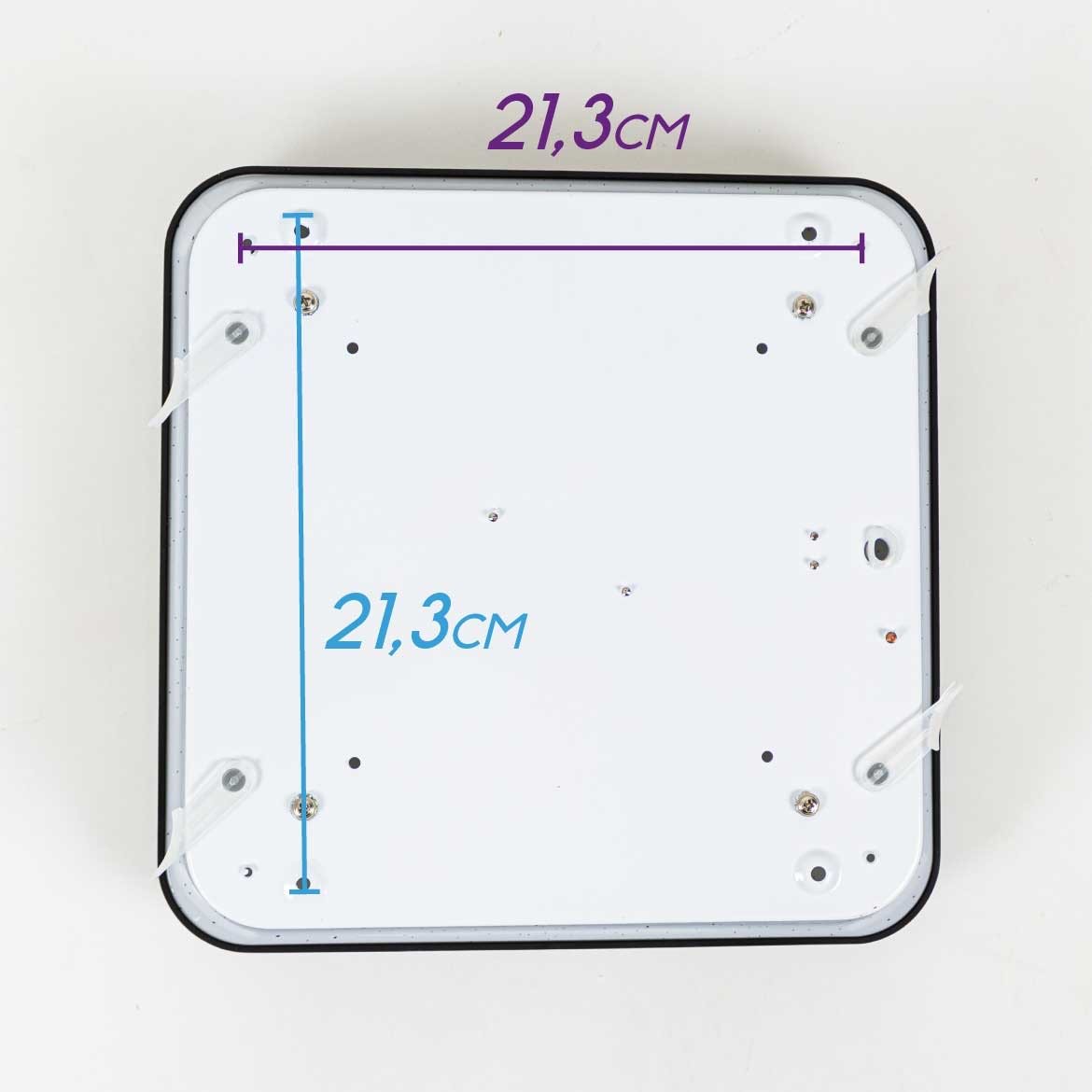 Lustre Plafon Led Metal Black 12w 28x28 Céu Estrelado Branco Quente 3000k Bivolt - 6