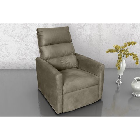 Poltrona Reclinável Mx14 Turin Suede Cappuccino B255 - Matrix